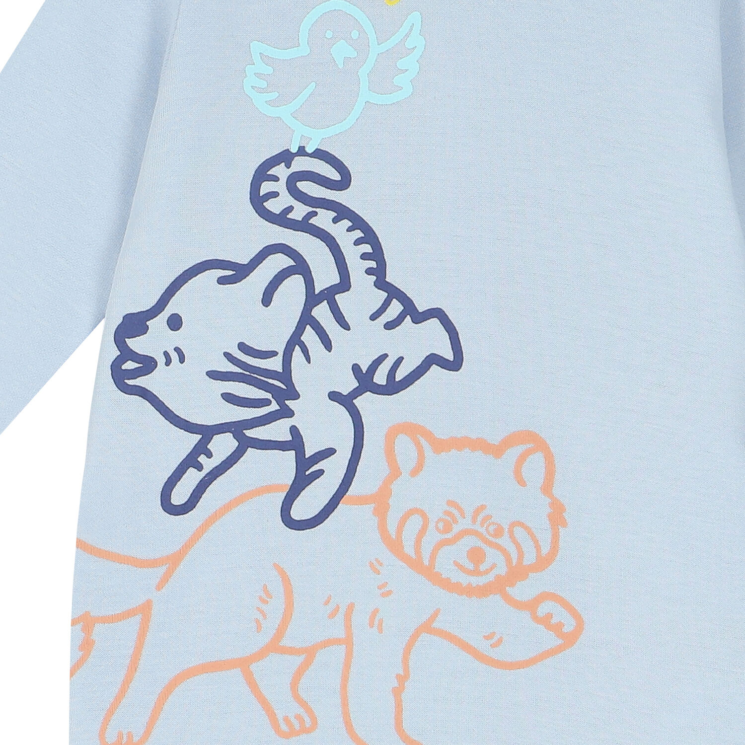 Blue Logo Babygrow, 1, hi-res